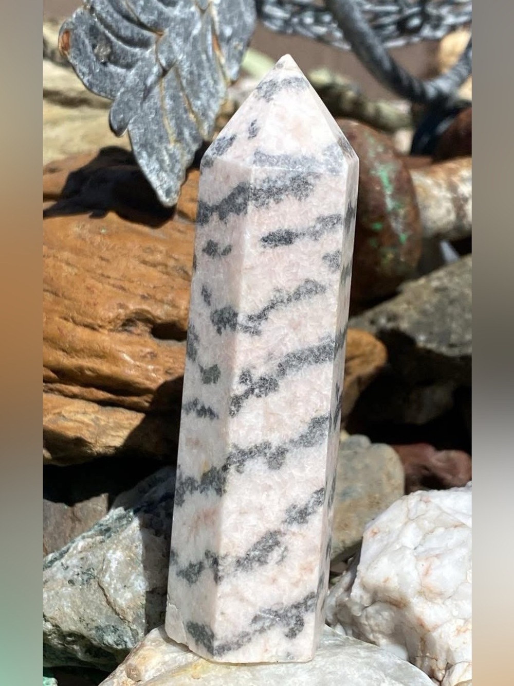 Pink Zebra Jasper Point - Picture 2 of 3